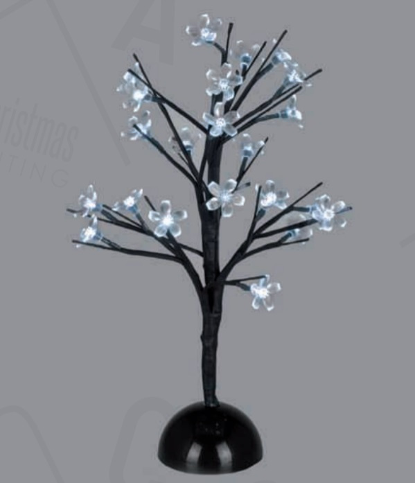 TABLE TREE 25 LED ΣΧΕΔΙΟ ΛΑΜΠΑΚIA ΜΕ ΜΠΑΤΑΡΙΑ 3xAA ΨΥΧΡΟ ΛΕΥΚΟ IP20 10x10x45cm ACA – X1025211