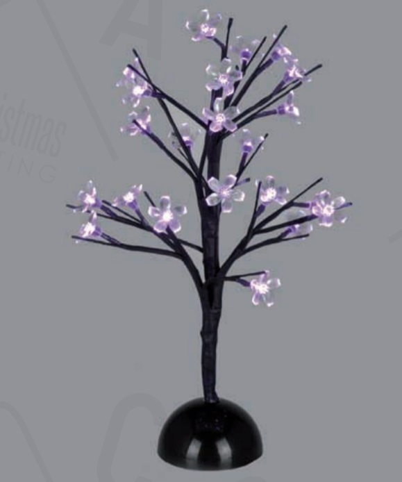 TABLE TREE 25 LED ΣΧΕΔΙΟ ΛΑΜΠΑΚIA ΜΕ ΜΠΑΤΑΡΙΑ 3xAA ΜΩΒ IP20 10x10x45cm ACA – X1025811
