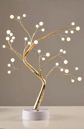 TREE WITH BALL LIGHTS” 36 LED ΛΑΜΠΑΚIA ΜΠΑΤΑΡ(3xAA)/USB ΘΕΡΜΟ ΛΕΥΚΟ IP20 50cm ACA – X1036152