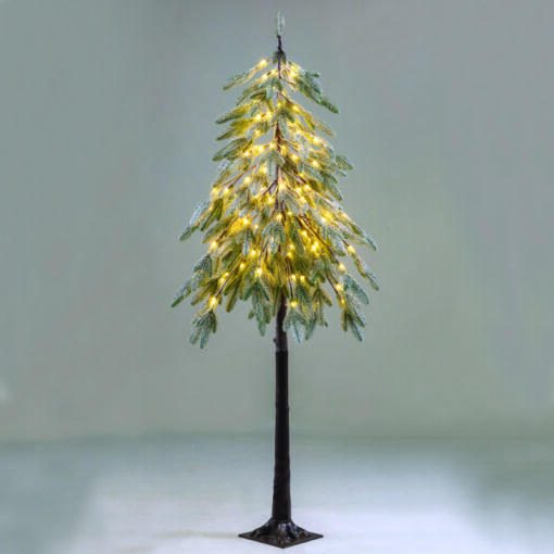 ΧΙΟΝΙΣΜΕΝΟ ΧΡΙΣΤΟΥΓΙΕΝΝΙΑΤΙΚΟ  GREEN PINE TREE 56 WW LED ΛΑΜΠ. ΑΝΤΑΠΤ:4,5V IP44 ΥΨΟΣ 120cm ΒΑΣΗ:17x17cm 5m ΚΑΛ ACA – X10561446