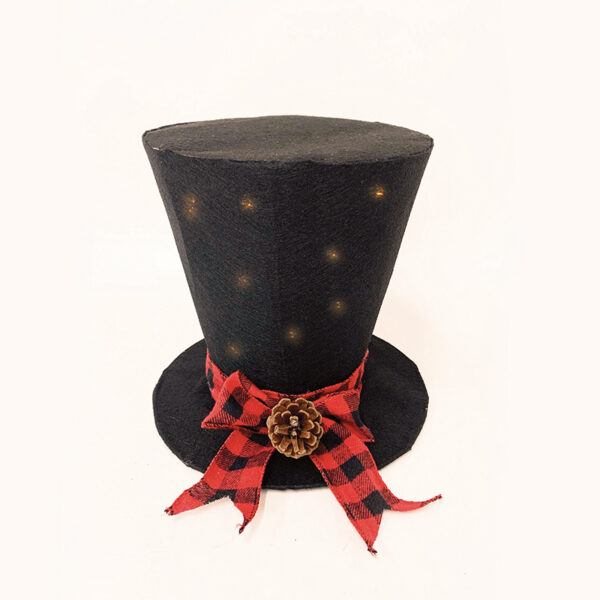 BLACK FABRIC HAT, 20 WW LED ΛΑΜΠΑΚ. ΜΠΑΤ 3ΑΑ IP20 Φ26Χ25CM ACA – X11201111