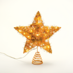“GOLD CONVEX STAR” 20 MINI WW LED ΛΑΜΠ. ΜΠΑΤ. 3ΧΑΑ,IP20 23x5x20cm ACA – X11201121