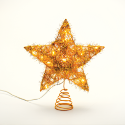 “GOLD CONVEX STAR” 20 MINI WW LED ΛΑΜΠ. ΜΠΑΤ. 3ΧΑΑ,IP20 23x5x20cm ACA – X11201121