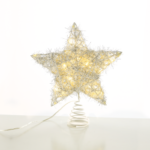 “SILVER CONVEX STAR” 20 MINI WW LED ΛΑΜΠ. ΜΠΑΤ. 3ΧΑΑ,IP20 23x5x20cm ACA – X11201122