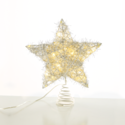 “SILVER CONVEX STAR” 20 MINI WW LED ΛΑΜΠ. ΜΠΑΤ. 3ΧΑΑ,IP20 23x5x20cm ACA – X11201122