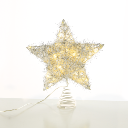 “SILVER CONVEX STAR” 20 MINI WW LED ΛΑΜΠ. ΜΠΑΤ. 3ΧΑΑ,IP20 23x5x20cm ACA – X11201122