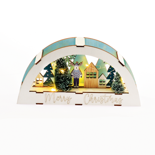 “ΞΥΛΙΝΟ ΔΙΑΚ/ΤΟ XMAS” 10 LED WW ΜΠΑΤ (2xAAA) IP20 26×5.5×13.5cm ACA – X13101105