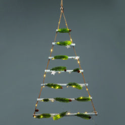 XMAS TREE & STAR ΚΡΕΜΑΣΤΟ ΔΙΑΚΟΣΜ ΘΕΡΜO 40 ΛΑΜΠ ΣΤΑΘ ΜΠΑΤ 2*ΑΑ(ΔΕΝ ΣΥΜΠ) 47cm*Υ:85cm IP20 30cm ΚΑΛ ACA – X13401123