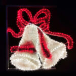 DOUBLE BELLS WITH BOW 468LED ΕΠΙΣΤΗΛ ΣΧΕΔ 13m ΜΟΝΟΚ ΦΩΤΟΣ ΚΟΚΚΙΝ & ΛΕΥΚ ΣΤΑΘ IP65 80×80 cm 1,5m ΚΑΛ ACA – X1746814011
