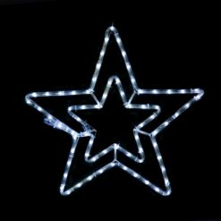 DOUBLE STARS 72 LED ΣΧΕΔΙΟ 3m ΜΟΝΟΚΑΝΑΛ ΦΩΤΟΣΩΛ ΨΥΧΡΟ ΛΕΥΚΟ ΜΗΧΑΝΙΣΜΟ FLASH IP44 55cm 1.5m ΚΑΛΩ ACA – X087222316