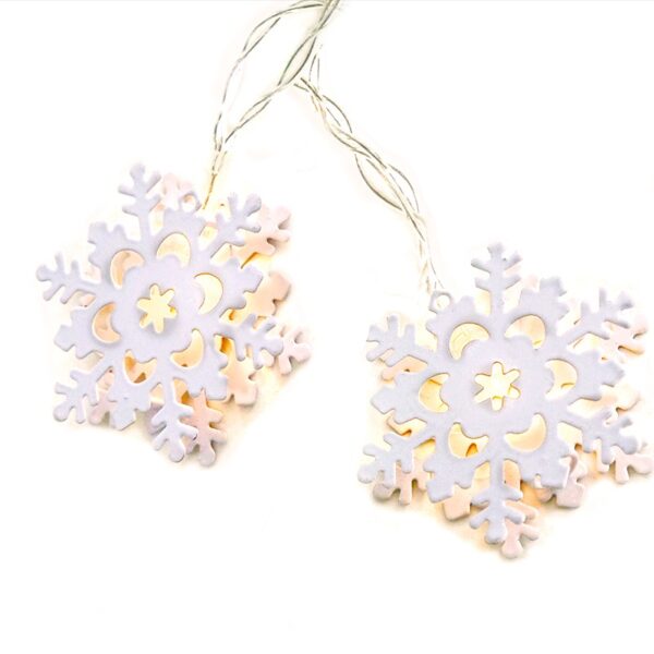 METAL STRING LIGHTS ΧΙΟΝΟΝΥΦΑΔΑ 10 LED ΛΑΜΠΑΚ ΣΕΙΡΑ ΜΠΑΤΑΡ(2xΑΑ) ΘΕΡΜΟ ΛΕΥΚΟ IP20 135+30cm ΔΙΑΦΑΝ  ACA – XA10WW2A