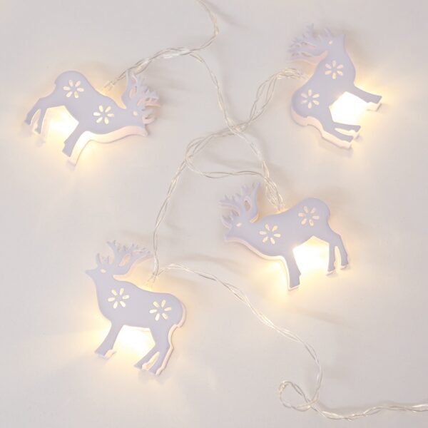 METAL STRING LIGHTS ΤΑΡΑΝΔΟΣ 10 LED ΛΑΜΠΑΚ ΣΕΙΡΑ ΜΠΑΤΑΡ(2xΑΑ) ΘΕΡΜΟ ΛΕΥΚΟ IP20 135+30cm ΔΙΑΦΑΝ ΚΑΛ ACA – XB10WW2A