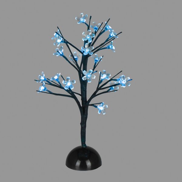 TABLE TREE 25 LED ΣΧΕΔΙΟ ΛΑΜΠΑΚ ΜΕ ΜΠΑΤΑΡΙΑ 3xAA ΜΠΛΕ IP20 10x10x45cm ACA – XCHERRYLEDBL45