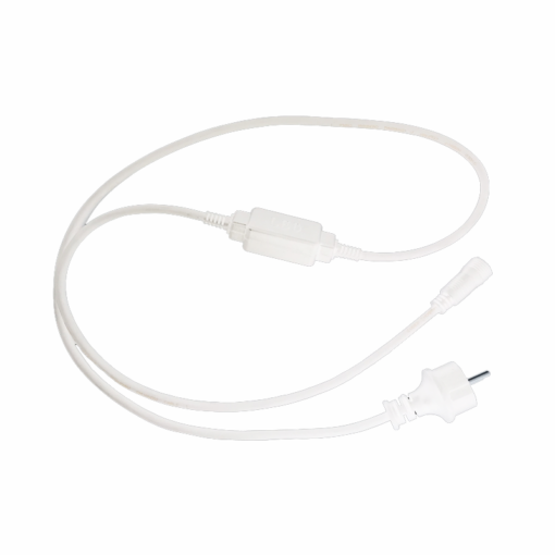 ΚΑΛΩΔ ΛΕΥΚΟ ΜΕ ΦΙΣ & ΣΥΝΔΕΣΜΟ ΓΙΑ ΣΧΕΔΙΟ LED ΜΟΝΟΚΑΝΑΛ ΦΩΤΟΣΩΛ IP44 1.5m ACA – XCONPLUGLED150W