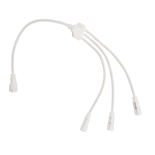 ΚΑΛΩΔ ΛΕΥΚΟ ΣΥΝΔΕΣΜ ΓΙΑ ΣΧΕΔΙΟ ΜΟΝΟΚΑΝΑΛ ΦΩΤΟΣΩΛ 1 ΣΕ 3 IP44 0.5m ACA – XCONR3OUTW