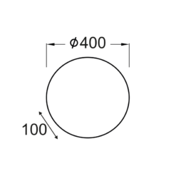 ΠΛΑΦΟΝΙΕΡΑ ΦΩΤΙΣΤΙΚΟ Φ30 ΛΕΥΚΟ ΓΥΑΛΙ ALBATRE ACA – XD01300W