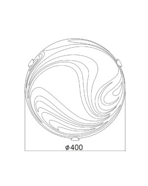 ΠΛΑΦΟΝΙΕΡΑ 3XE27 ΛΕΥΚΗ ΑΜΜΟΒΟΛΗ ΣΧΕΔΙΑ Φ40 PELAGOS ACA DECOR – XD08400