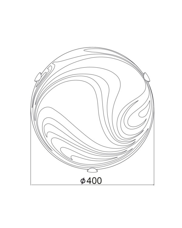 ΠΛΑΦΟΝΙΕΡΑ 3XE27 ΛΕΥΚΗ ΑΜΜΟΒΟΛΗ ΣΧΕΔΙΑ Φ40 PELAGOS ACA DECOR – XD08400