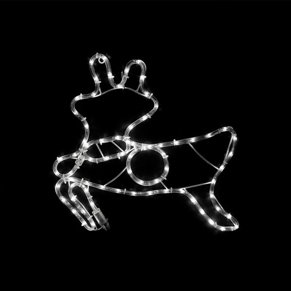 REINDEER 72 LED ΣΧΕΔΙΟ 3m ΜΟΝΟΚΑΝΑΛ ΦΩΤΟΣΩΛ ΨΥΧΡΟ ΛΕΥΚΟ IP44 47x49cm 1.5m ΚΑΛΩΔ ACA – XDEERLEDW49