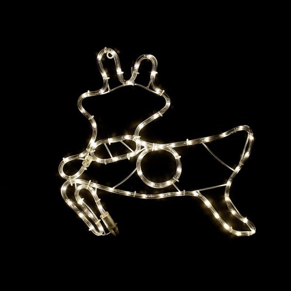 REINDEER 72 LED ΣΧΕΔΙΟ 3m ΜΟΝΟΚΑΝΑΛ ΦΩΤΟΣΩΛ ΘΕΡΜΟ ΛΕΥΚΟ IP44 47x49cm 1.5m ΚΑΛΩΔ ACA – XDEERLEDWW49