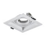 Βάση Σπότ Χωνευτή 130×130 Λευκή 1xGU10 ACA – XMGU1W