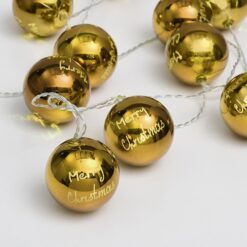 PLASTIC BALLS 10 LED ΛΑΜΠΑΚIA ΣΕΙΡΑ ΜΠΑΤΑΡ.(3xAA) ΘΕΡΜΟ ΛΕΥΚΟ,ΧΡΥΣΟ ΠΛΑΣΤΙΚΟ IP20 135+30cm ΔΙΑΦΑΝ ACA – XPGBALL10WW2A