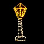 POST LAMP 168LED ΣΧΕΔΙΟ 7m ΜΟΝΟΚΑΝΑΛ ΦΩΤΟΣΩΛ ΘΕΡΜΟ ΛΕΥΚΟ-YELLOW ΜΗΧΑΝΙΣΜΟ FLASH IP44 27x27x80cm ACA – XPOSTLEDWWY80