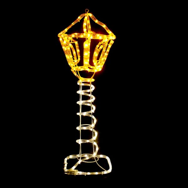 POST LAMP 168LED ΣΧΕΔΙΟ 7m ΜΟΝΟΚΑΝΑΛ ΦΩΤΟΣΩΛ ΘΕΡΜΟ ΛΕΥΚΟ-YELLOW ΜΗΧΑΝΙΣΜΟ FLASH IP44 27x27x80cm ACA – XPOSTLEDWWY80