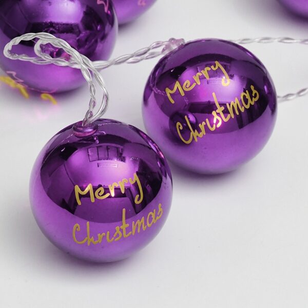 PLASTIC BALLS 10LED ΛΑΜΠΑΚIA ΣΕΙΡΑ ΜΠΑΤΑΡ.(3xAA)ΘΕΡΜΟ ΛΕΥΚΟ ΜΩΒ ΠΛΑΣΤΙΚΟ IP20 135+30cm ΔΙΑΦΑΝ ΚΑΛ ACA – XPPBALL10WW2A