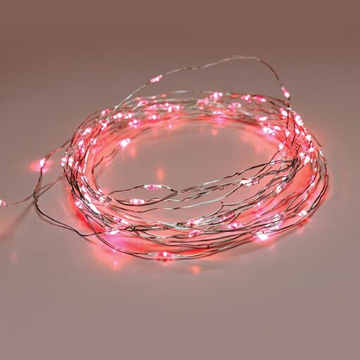 100 LED ΛΑΜΠΑΚIA ΣΕΙΡΑ ΚΟΚΚΙΝΟ ΑΣΗΜΙ ΚΑΛΩΔ ΧΑΛΚΟΥ ΑΝΤΑΠΤΟΡ(3VDC) & 8 ΠΡΟΓΡΑΜ IP44 10m+3m 1.8W ACA – XSW100RAF44