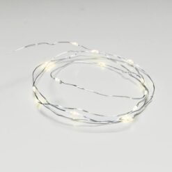 12 LED ΛΑΜΠΑΚIA ΣΕΙΡΑ ΘΕΡΜΟ ΛΕΥΚΟ ΑΣΗΜΙ ΚΑΛΩΔ ΧΑΛΚΟΥ & ΜΠΑΤΑΡ 2xAA IP20 1.2m+10cm 0.72W ACA – X0112113