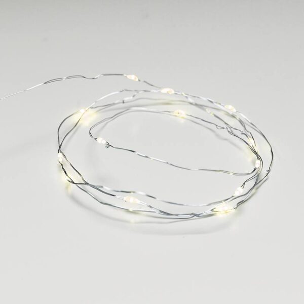 12 LED ΛΑΜΠΑΚIA ΣΕΙΡΑ ΘΕΡΜΟ ΛΕΥΚΟ ΑΣΗΜΙ ΚΑΛΩΔ ΧΑΛΚΟΥ & ΜΠΑΤΑΡ 2xAA IP20 1.2m+10cm 0.72W ACA – X0112113