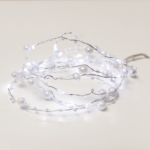 “PEARL” Σχέδιο 20 LED ΛΑΜΠΑΚ ΣΕΙΡΑ ΨΥΧΡΟ ΛΕΥΚΟ ΑΣΗΜΙ ΚΑΛΩΔ ΧΑΛΚΟΥ & ΜΠΑΤΑΡ 2xAA IP20 2m+10cm 1.2W ACA – XSW20W2APEARL