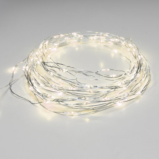300 LED ΛΑΜΠΑΚΙΑ ΣΕΙΡΑ ΘΕΡΜΟ ΛΕΥΚΟ ΑΣΗΜΙ ΚΑΛΩΔ ΧΑΛΚΟΥ ΑΝΤΑΠΤΟΡ(6VDC) & 8 ΠΡΟΓΡΑΜ IP44 30m+3m 7.2W ACA – XSW300WWAF44