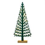 WOODEN XMAS TREE LIGHT” ΠΡΑΣΙΝΟ ΔΕΝΤΡΟ-ΜΕΓΑΛΟ 10LED ΛΑΜΠΑΚΙΑ ΜΠΑΤΑΡ(2xAAA) ΘΕΡΜΟ ΛΕΥΚΟ IP20 21x5x47cm ACA – XTREGWW473A