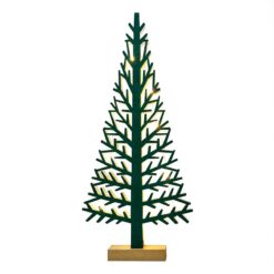 WOODEN XMAS TREE LIGHT” ΠΡΑΣΙΝΟ ΔΕΝΤΡΟ-ΜΕΓΑΛΟ 10LED ΛΑΜΠΑΚΙΑ ΜΠΑΤΑΡ(2xAAA) ΘΕΡΜΟ ΛΕΥΚΟ IP20 21x5x47cm ACA – XTREGWW473A
