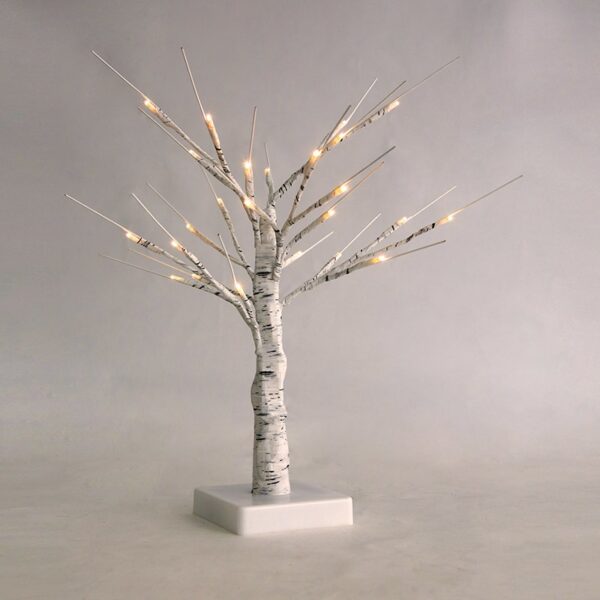 SNOW TREE” ΛΕΥΚΟ ΔΕΝΤΡΟ 24 LED ΛΑΜΠΑΚΙΑ ΜΠΑΤΑΡ(3xAA) ΘΕΡΜΟ ΛΕΥΚΟ IP20 45cm ACA – XTREWWW452A