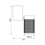 ΟΡΟΦΗΣ ΦΩΤΙΣΤΙΚΟ 1ΧGU10 ΜΑΥΡΟ ΑΛΟΥΜΙΝΙΟ 6,5X13X26CM MEGATRON1 ACA DECOR – YL10C117BK