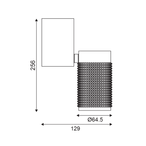 ΟΡΟΦΗΣ ΦΩΤΙΣΤΙΚΟ 1ΧGU10 ΜΑΥΡΟ ΑΛΟΥΜΙΝΙΟ 6,5X13X26CM MEGATRON1 ACA DECOR – YL10C117BK