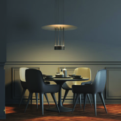 ΚΡΕΜΑΣΤΟ ΦΩΤΙΣΤΙΚΟ LED 18W 3000K  1260LM ELIA ΜΑΥΡΟ ΜΕΤ/ΚΟ IP20 D60XH104CM  ACA DECOR – YL1691LEDPBK