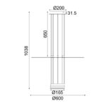 ΚΡΕΜΑΣΤΟ ΦΩΤΙΣΤΙΚΟ LED 18W 3000K  1260LM ELIA ΜΑΥΡΟ ΜΕΤ/ΚΟ IP20 D60XH104CM  ACA DECOR – YL1691LEDPBK