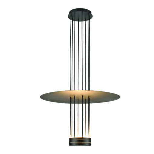 ΚΡΕΜΑΣΤΟ ΦΩΤΙΣΤΙΚΟ LED 18W 3000K  1260LM ELIA ΜΑΥΡΟ ΜΕΤ/ΚΟ IP20 D60XH104CM  ACA DECOR – YL1691LEDPBK