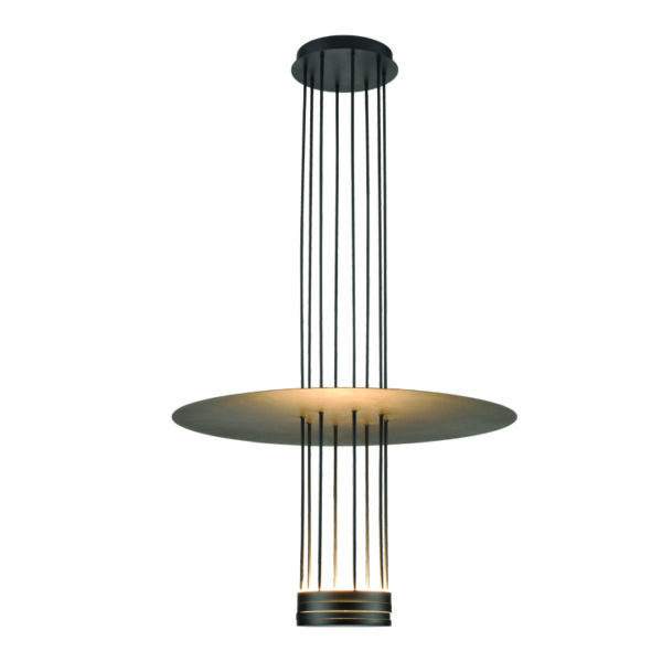 ΚΡΕΜΑΣΤΟ ΦΩΤΙΣΤΙΚΟ LED 18W 3000K  1260LM ELIA ΜΑΥΡΟ ΜΕΤ/ΚΟ IP20 D60XH104CM  ACA DECOR – YL1691LEDPBK