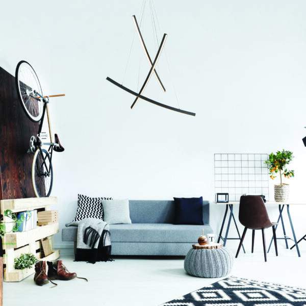 ΚΡΕΜΑΣΤΟ ΦΩΤΙΣΤΙΚΟ LED 60W 3000K 4200LM NAAVA ΜΑΥΡΟ ΑΛΟΥΜΙΝΙΟ IP20 102X15X110CM ACA DECOR – YL1723LEDPBK