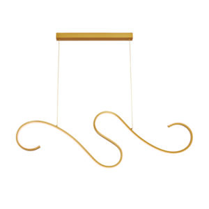 ΚΡΕΜΑΣΤΟ ΦΩΤΙΣΤΙΚΟ LED 27W 3000K 1890LM CALISTA ΧΡΥΣΟ ΑΛΟΥΜΙΝΙΟ IP20 110X6XH175CM ACA DECOR – YL1809LEDPGD