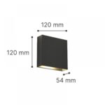 it-Lighting Yellowstone LED 4W Outdoor Up-Down Adjustable Wall Lamp Grey D:12cmx12cm (80200931)