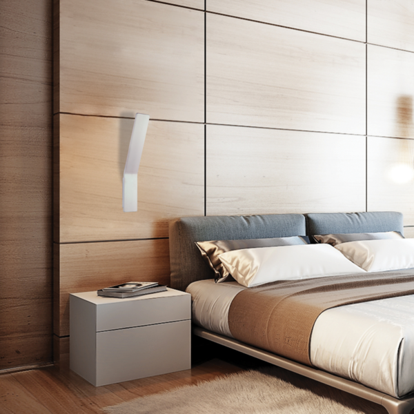 ACA DECOR   – Επίτοιχο Φωτιστικό LED 6W 3000Κ Αλουμίνιο Λευκό 33,5Χ7ΧΗ10cm