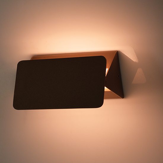 ACA DECOR  – Επίτοιχο Φωτιστικό LED 5W 3000K Αλουμίνιο Μαύρο 16X8X5,5cm