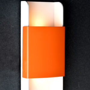 ACA DECOR   – Επίτοιχο Φωτιστικό LED 12W 3000K Αλουμίνιο Πορτοκαλί + Λευκό 25X11X5