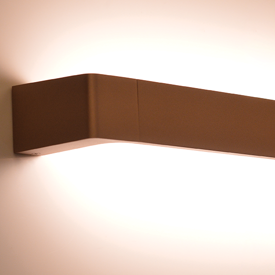 ACA DECOR   – Επίτοιχο Φωτιστικό LED 12W 3000K Αλουμίνιο Χρυσό 60Χ6,4Χ10,5cm